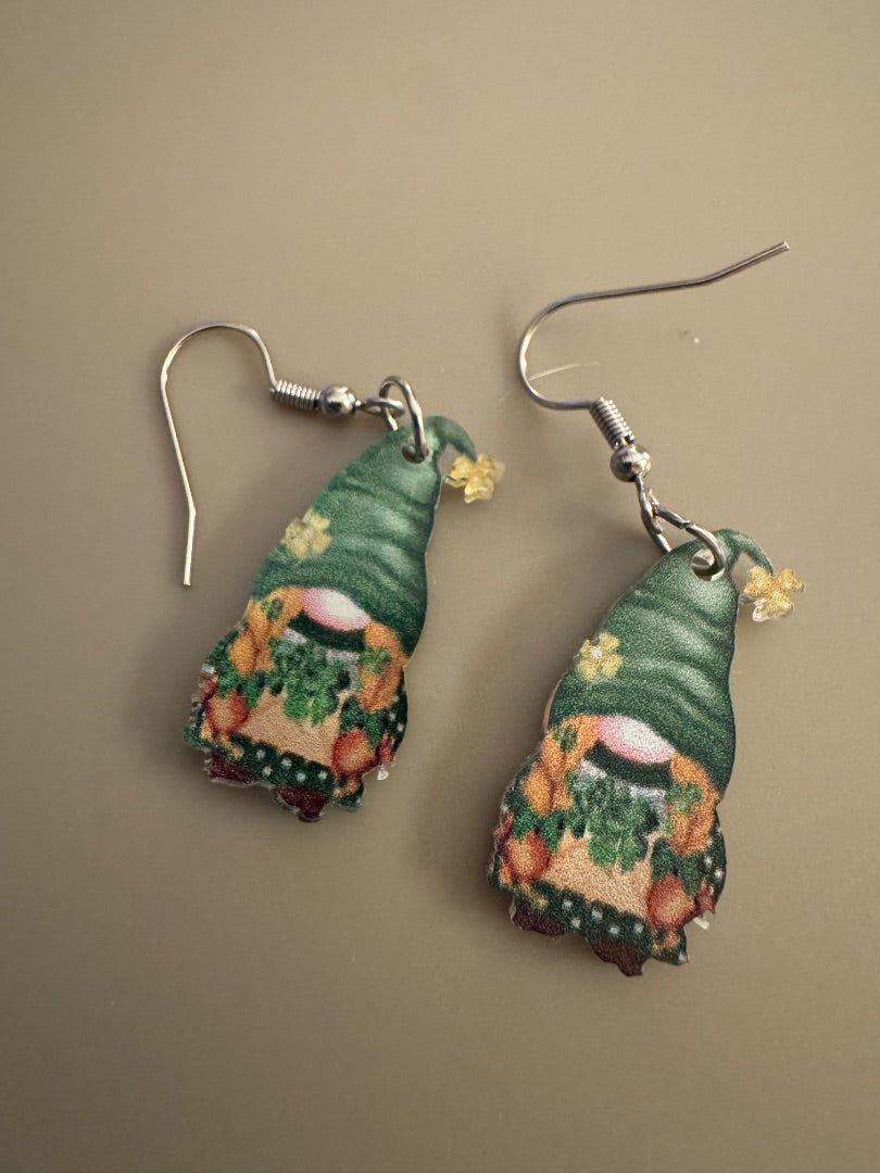 Gnome dangle earrings