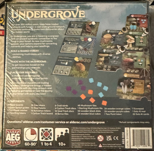 Undergrove Board Game, 10 x 10 x 3