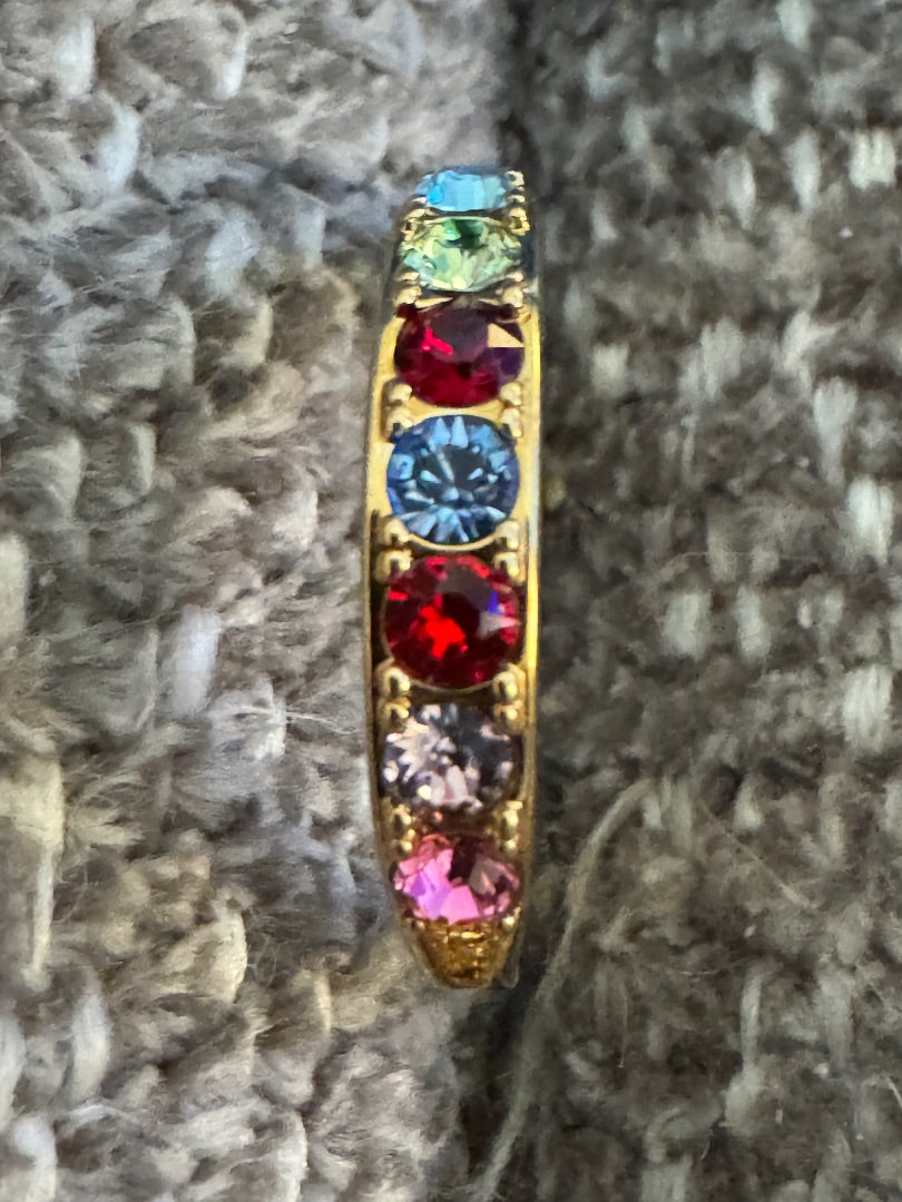 I Love You multi stone ring 9