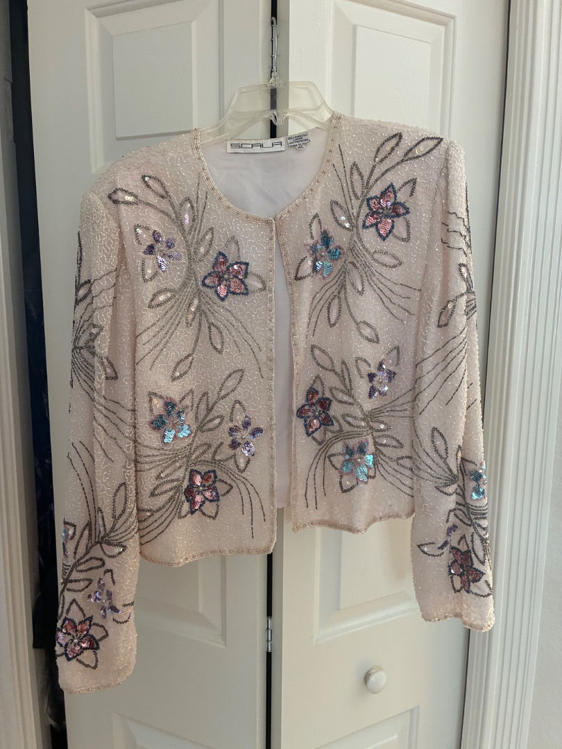Vintage Scala beaded jacket, L/XL