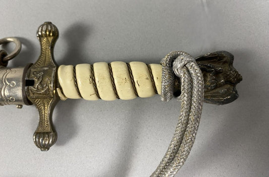 N/A Carl Eickhorn Vintage WWII Era German 2nd Model Naval Dagger Marked Original Eickhorn Original