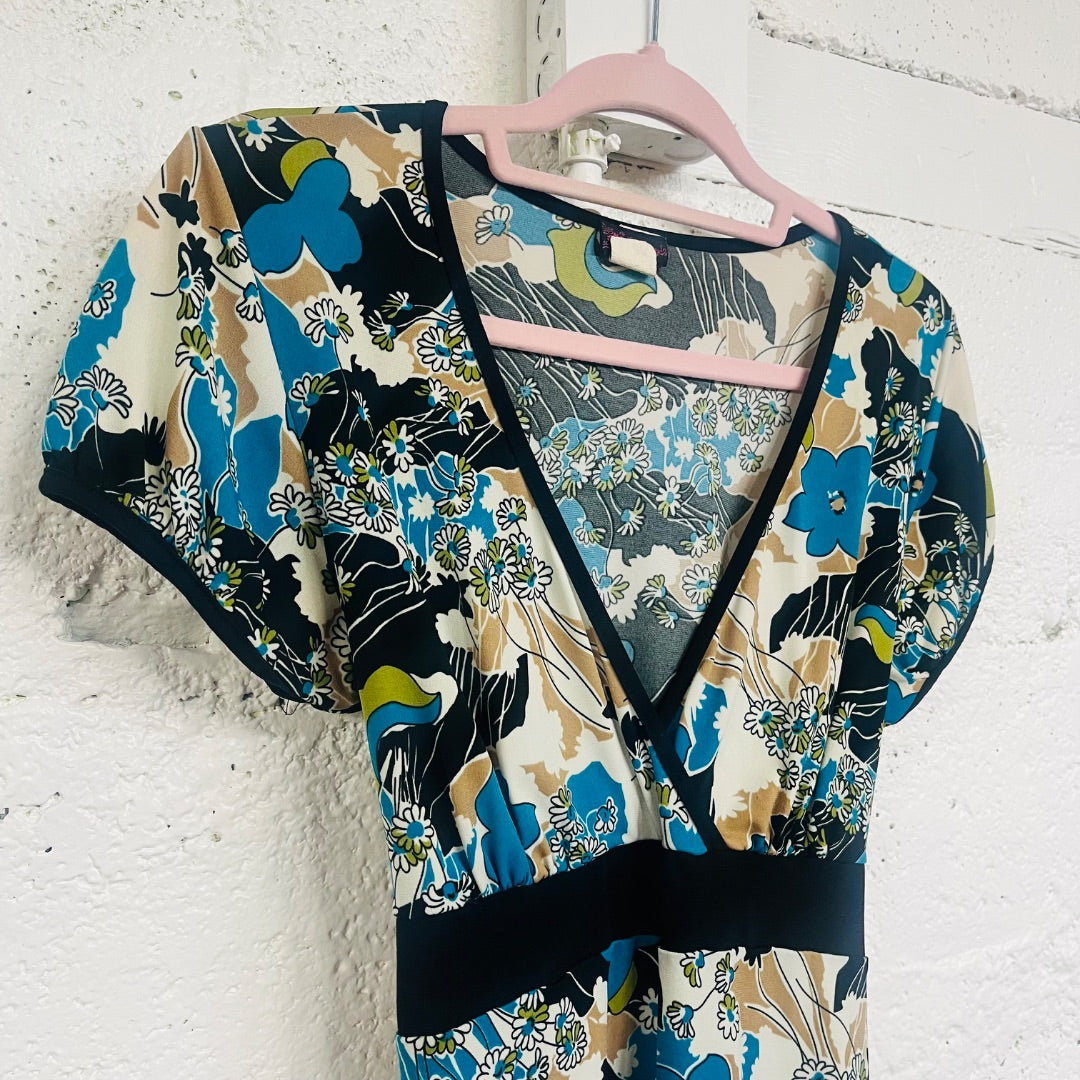 Y2K Babydoll Tie-Waist Blouse