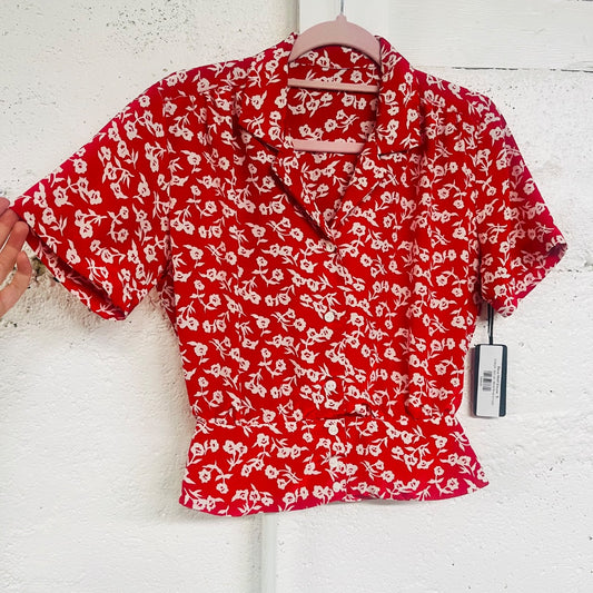 Rose Motif Blouse, S