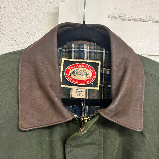 Men's 90s Cotton Oilskin Jacket, L/XL