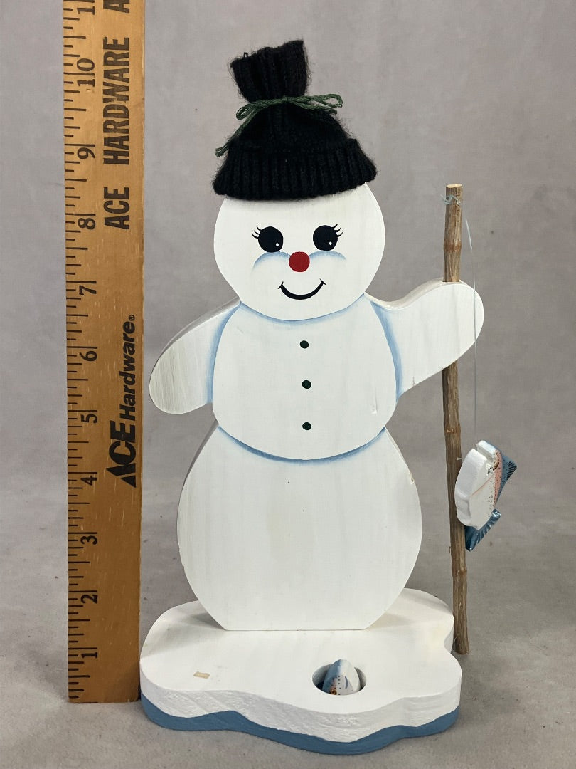 White No brand Wooden Snowman, 10