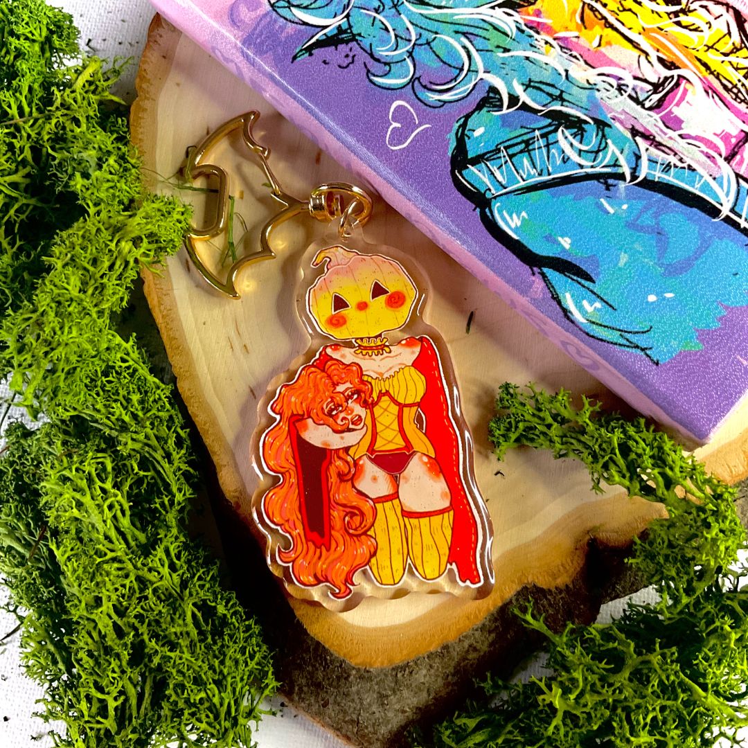Monster Girl “ Pumpkin Head” Key Chain