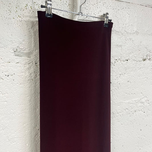 Sympli Purple/Brown Sleek Maxi Skirt, 14/XL