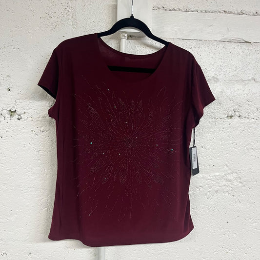 90s/00s Slinky Beaded Top, XL