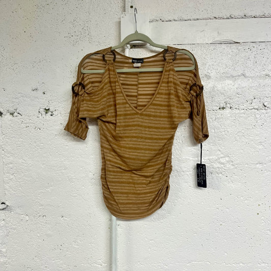 90s/00s Wet Seal O-Ring Sleeve Top, S