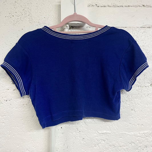90s Super Cropped Ringer Tee, L