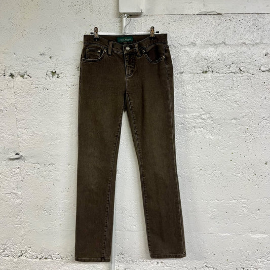 90s/00s Ralph Lauren Brown Jeans, 4/S