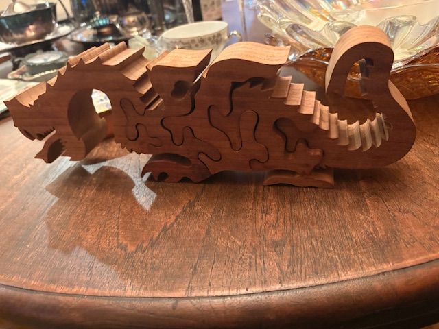 Handcrafted Wooden Dragon