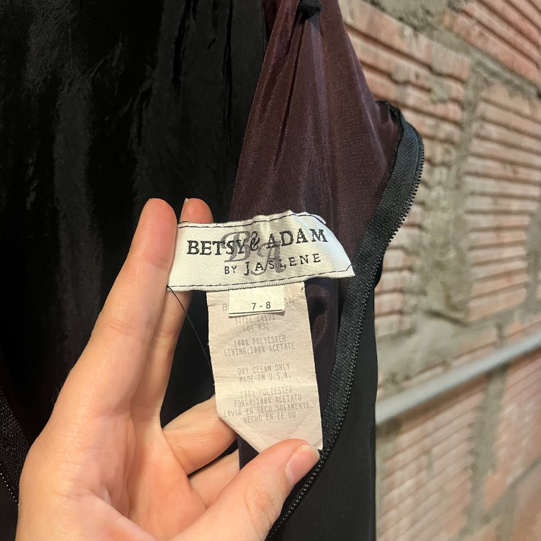 90s Betsy & Adam Formal Dress, XS/S