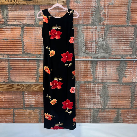 90s/00s Silk Maxi Dress, 6/S/M