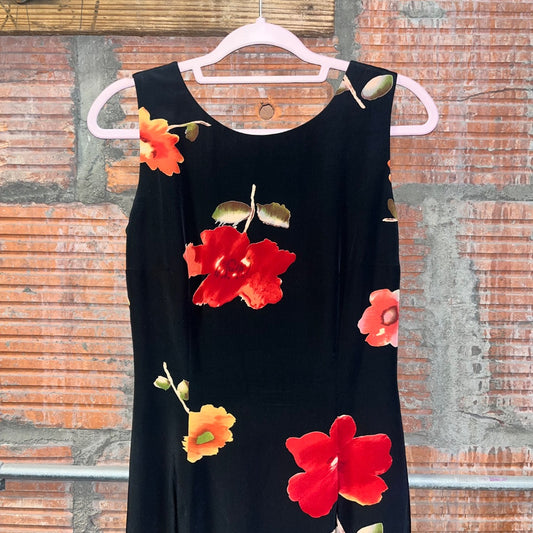 90s/00s Silk Maxi Dress, 6/S/M