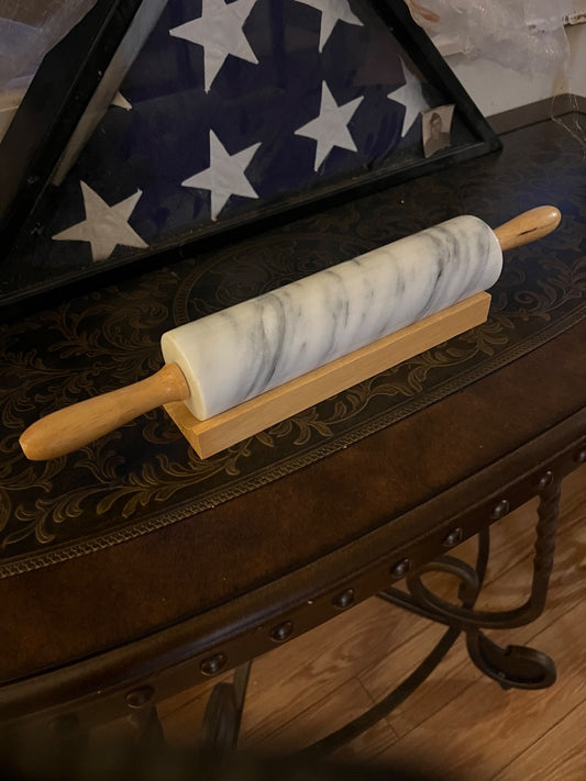 Marble rolling pin