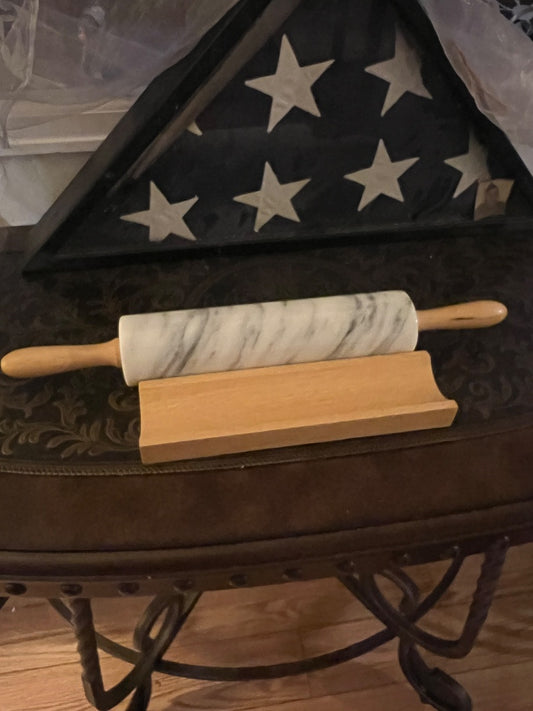 Marble rolling pin