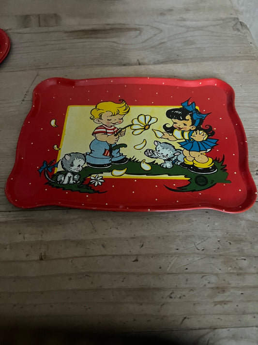 Vintage Litho tea set