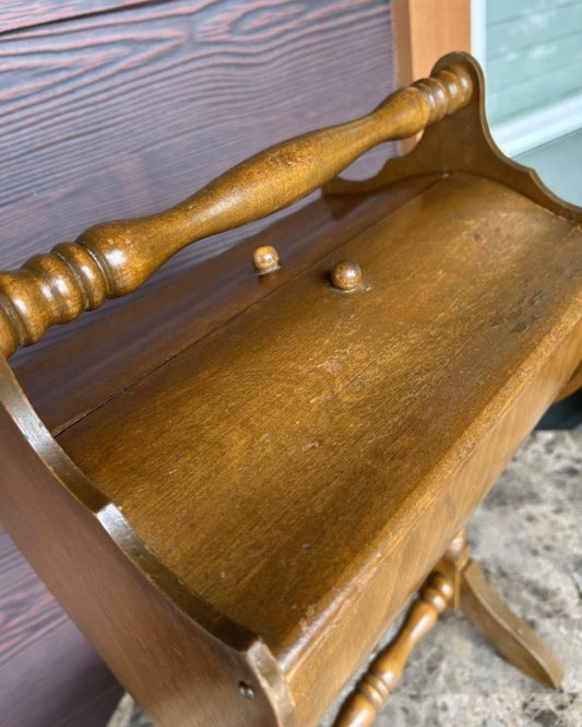 Vintage wooden sewing box