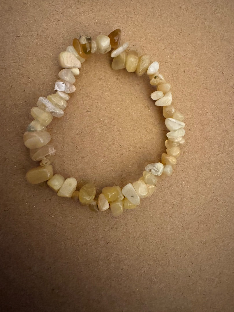 Natural Opal stretchy bracelet