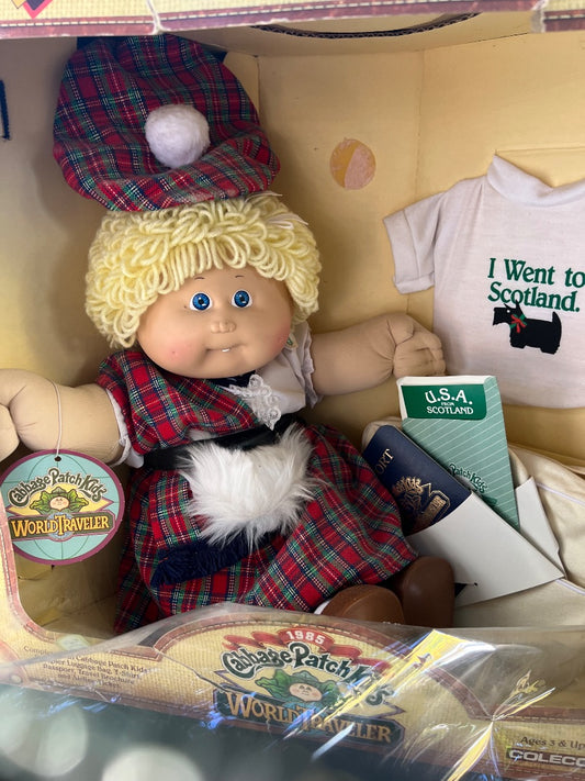 1985 cabbage patch world traveler- Scotland