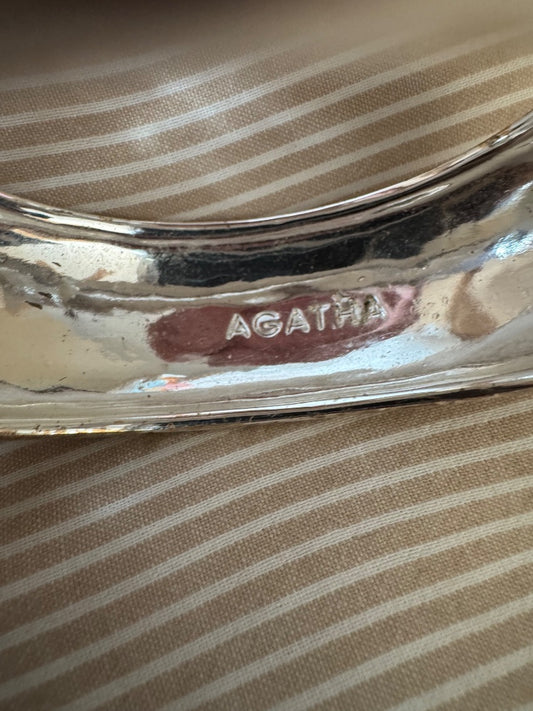 Agatha of Paris ST/White bangle bracelet