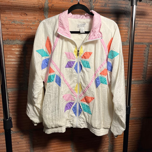 80s/90s Windbreaker Track Jacket, L