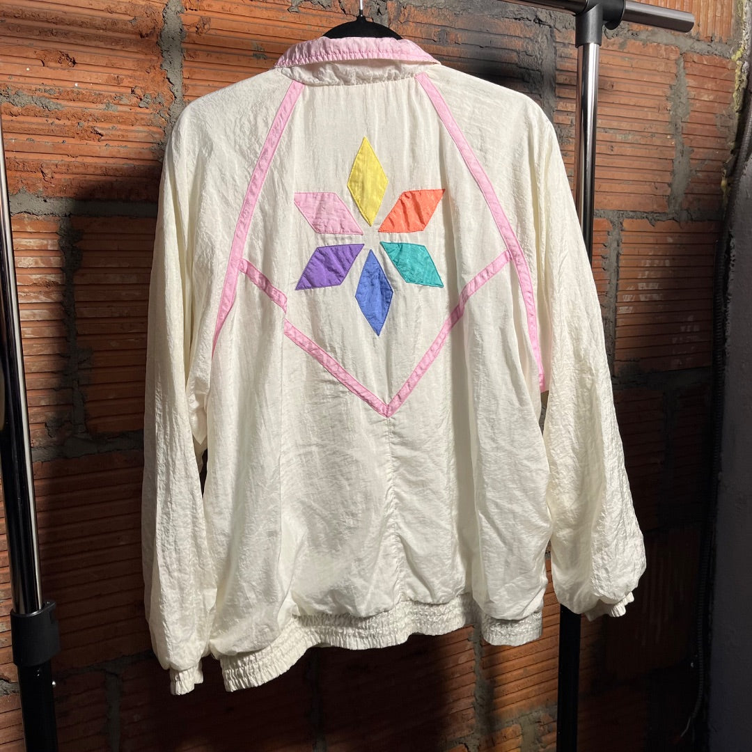 80s/90s Windbreaker Track Jacket, L