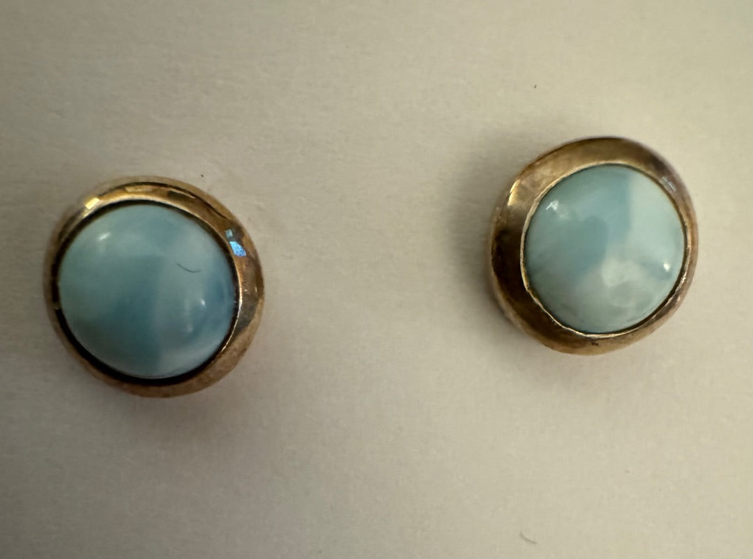 Larimar Stud earrings