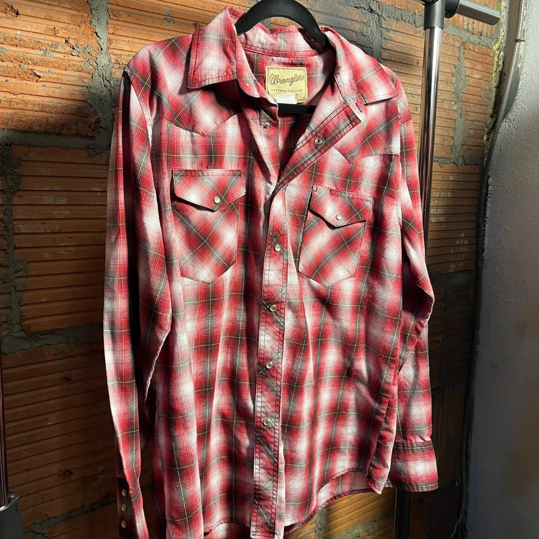 Wrangler Pearl-Snap Shirt, L