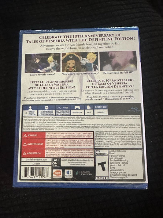 Tales of Vesperia - Video Game - New, 8 x 6 x 1