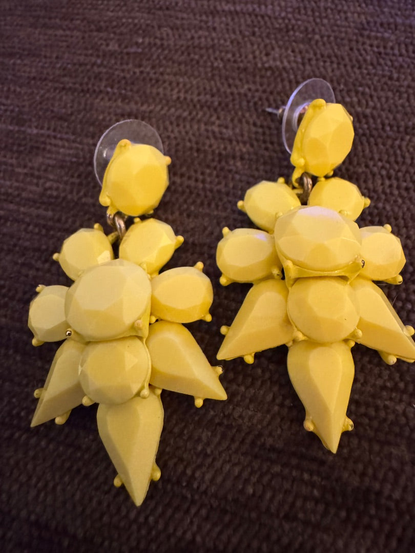 J Crew Yellow Earrings