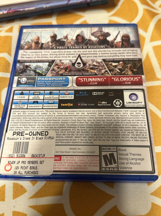 Assassins Creed Black Flag - PS4 - USED