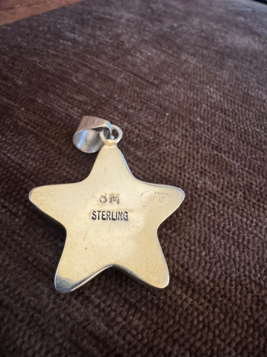Inlay Horse Sterling Pendant