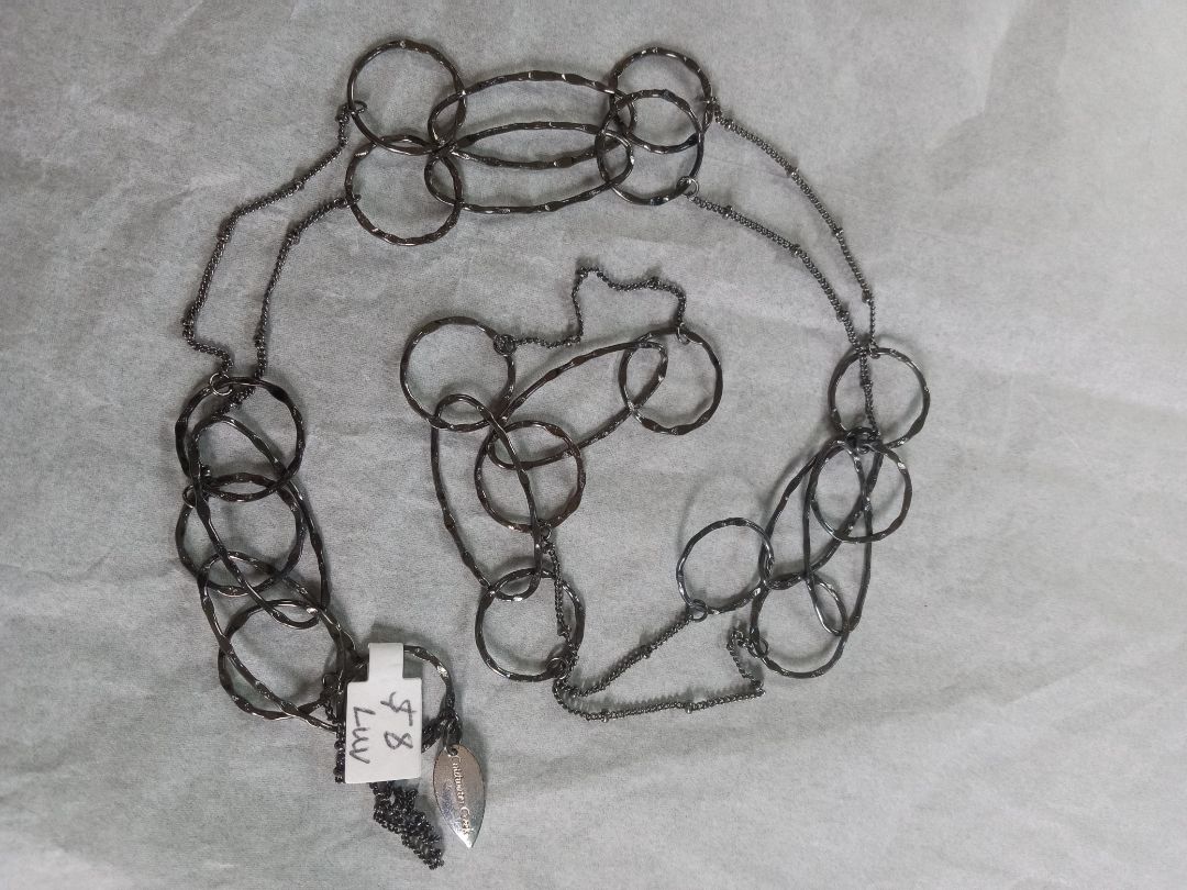 Silver Coldwater Creek Loop chain necklace