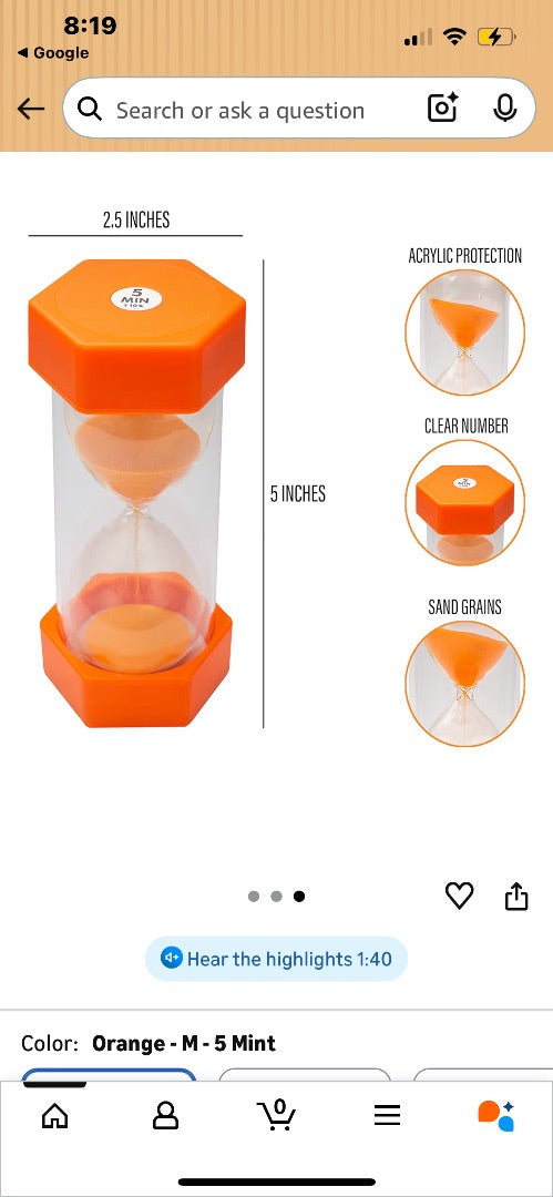 Orange timer