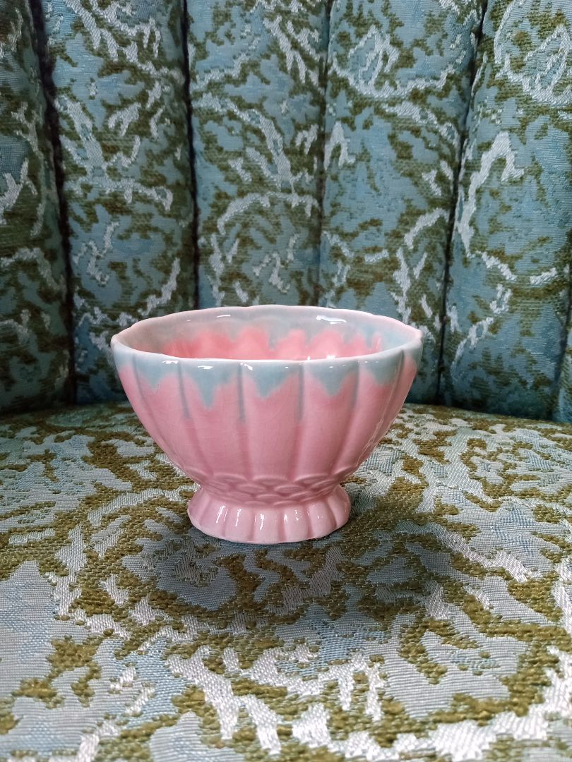 Pink scale sugar bowl