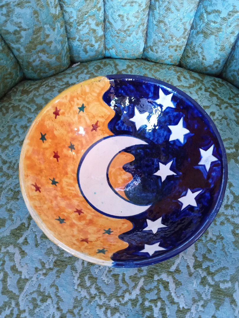 Safi Morocco 8" Moon Stars Celestial Bowl