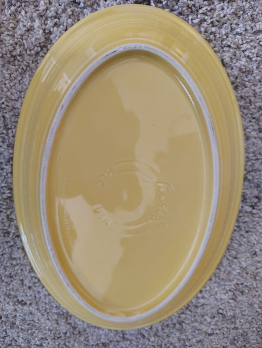 Yellow Homer Laughlin Fiesta Platter, 13x9.5