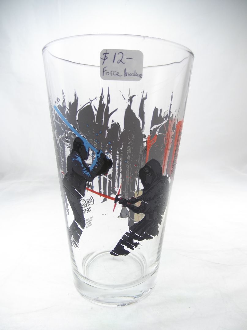 Alamo Drafthouse The force awakens Star wars pint beer glass