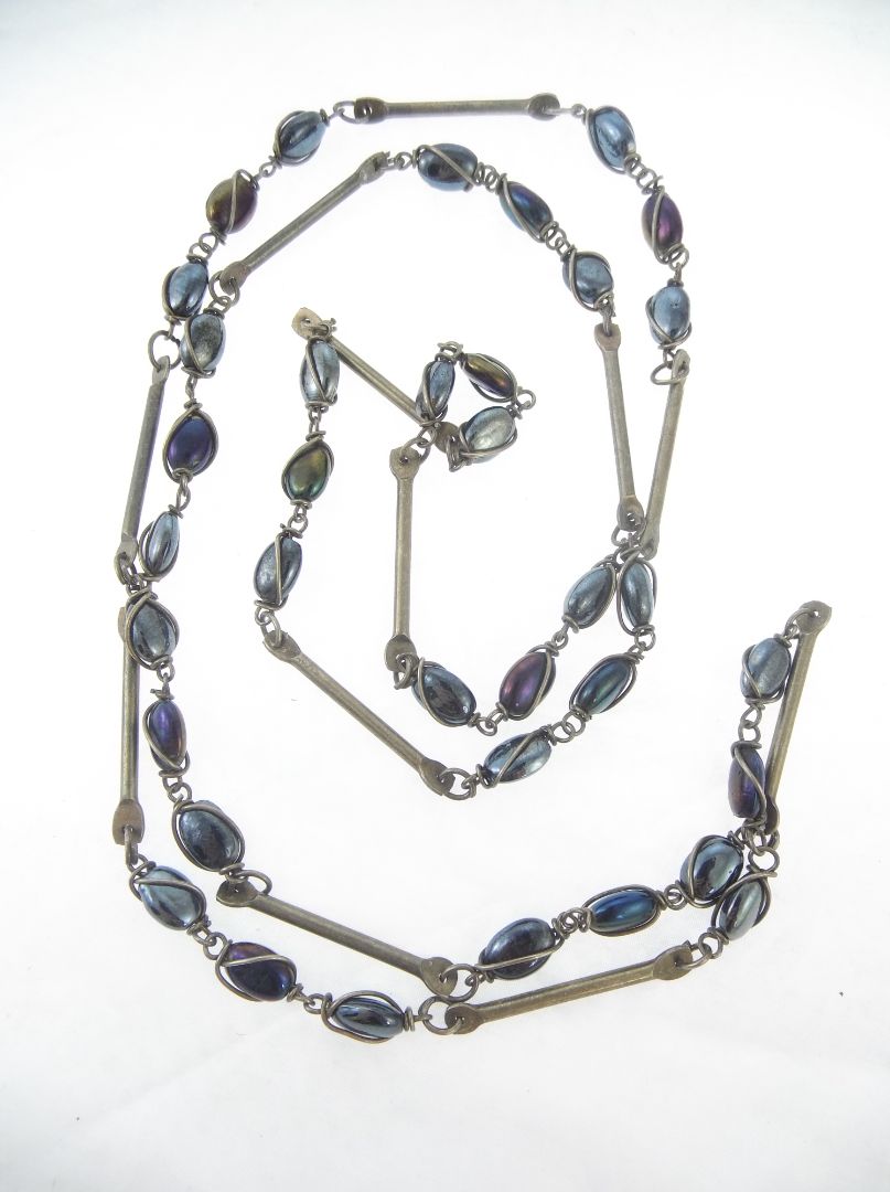 Metallic Bead Necklace