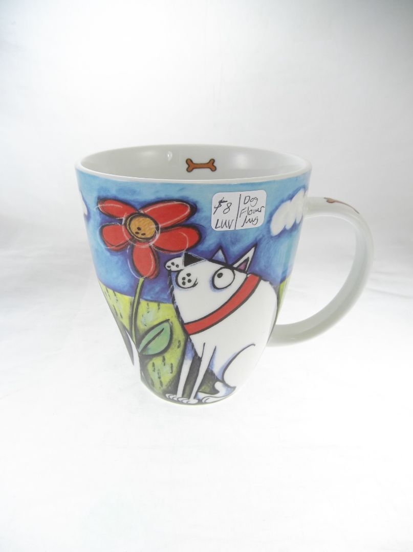 Menagerie living art Libby Sheppard dog mug