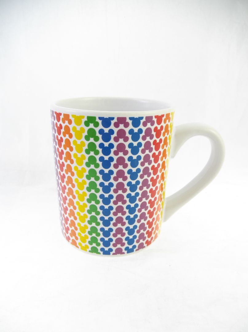 Disney Mickey mouse silhouette rainbow mug
