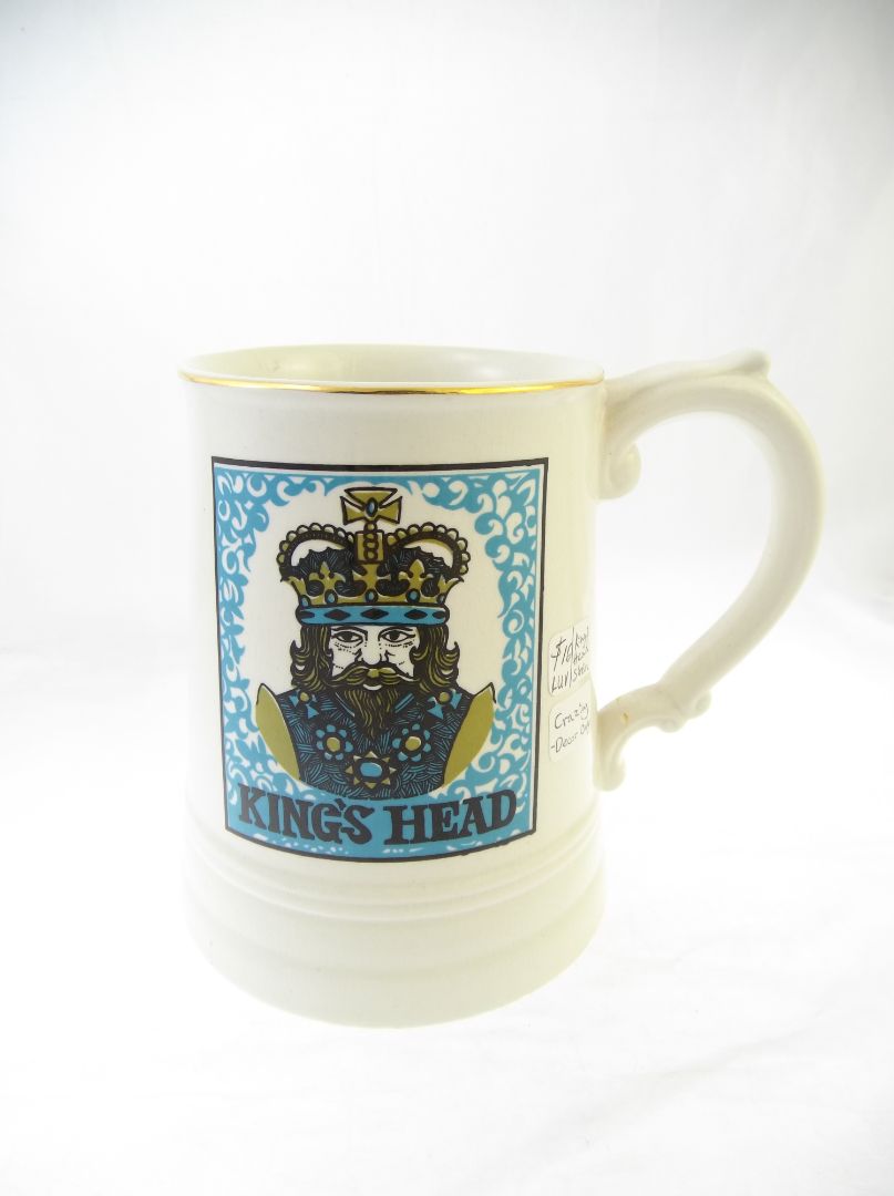 AS IS crazing: vintage King's Head mug
