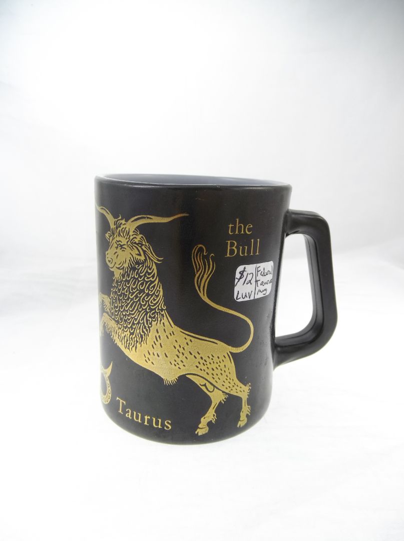 Federal Glass Vintage Taurus Zodiac mug
