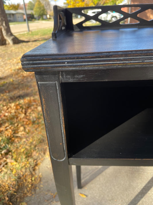 Black Phone book table