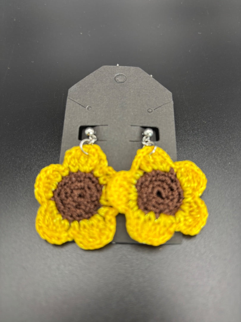 Sunflower earrings