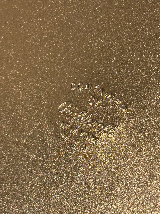 Guidcraft gold embossed tin