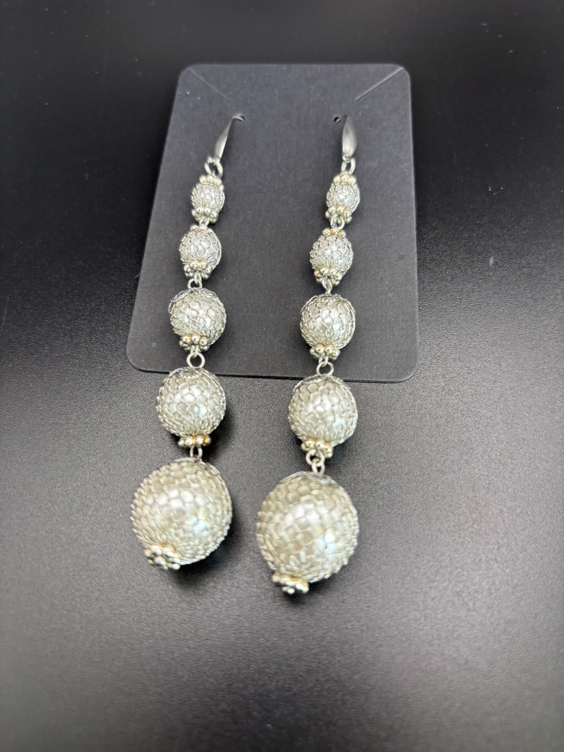 Silver Long earrings