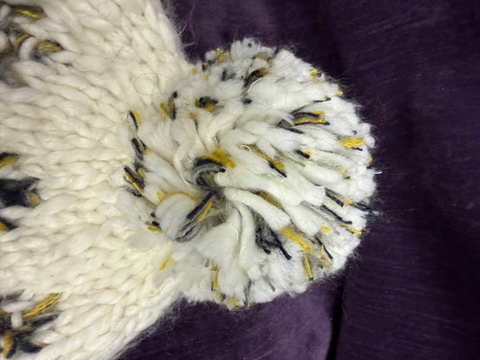 Multi/Crm World Market Knitted Hat with Pom, 22”